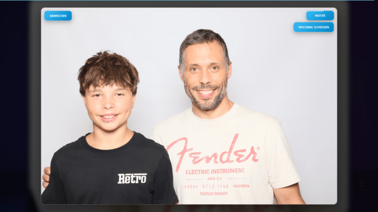 KI Fotobox vor KI Generierung