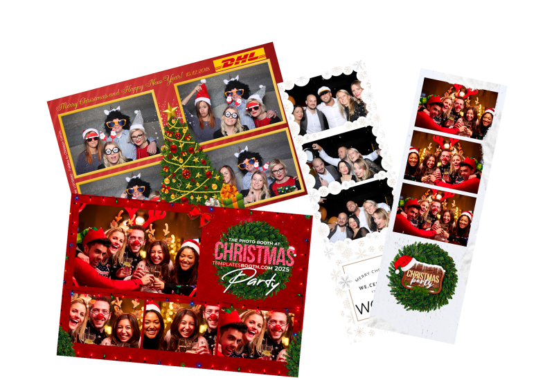 Fotobox Layouts Weihnachten